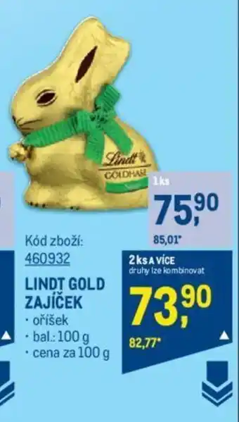 Makro LINDT GOLD ZAJICEK nabídka