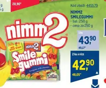 Makro NIMM2 SMILEGUMMI nabídka