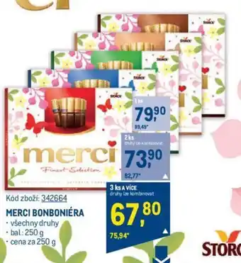 Makro MERCI BONBONIÉRA nabídka