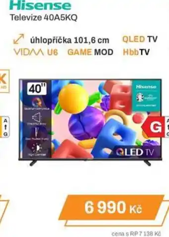 Expert Hisense Televize 40A5KQ nabídka