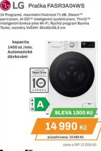 Expert LG Pračka FASR3A04WS nabídka