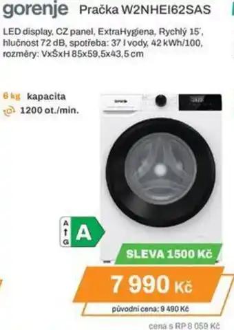 Expert gorenje Pračka W2NHEI62SAS nabídka