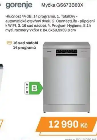 Expert gorenje Myčka GS673B60X nabídka