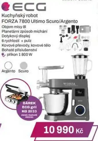 Expert ECG Kuchyňský robot FORZA 7800 Ultimo Scuro/Argento nabídka