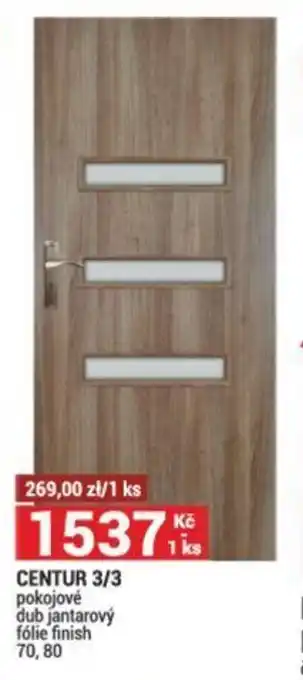 CENTUR 3/3 pokojové dub jantarový fólie finish 70, 80