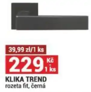 Merkury Market KLIKA TREND rozeta fit, černá nabídka