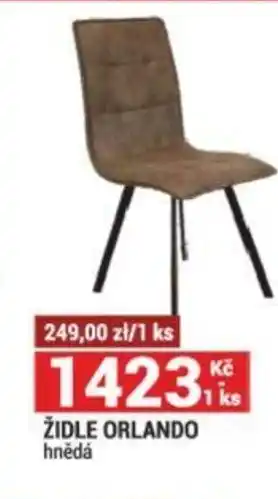 ŽIDLE ORLANDO hnědá