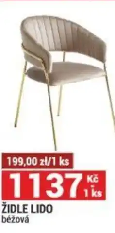 Merkury Market ŽIDLE LIDO béžová nabídka