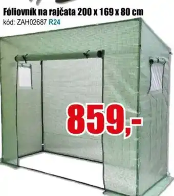EVA Fóliovník na rajčata 200 x 169 x 80 cm nabídka