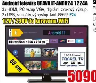 EVA Android televize ORAVA LT-ANDR24 1224A nabídka