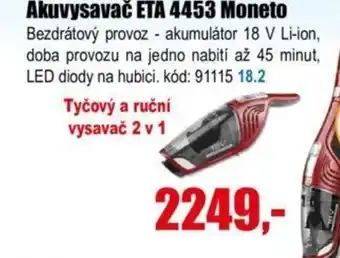 EVA Akuvysavač ETA 4453 Moneto nabídka