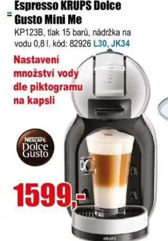 EVA Espresso KRUPS Dolce Gusto Mini Me nabídka