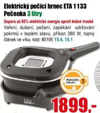 EVA Elektrický pečicí hrnec ETA 1133 Pečenka 3 litry nabídka