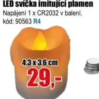 EVA LED svíčka imitující plamen nabídka