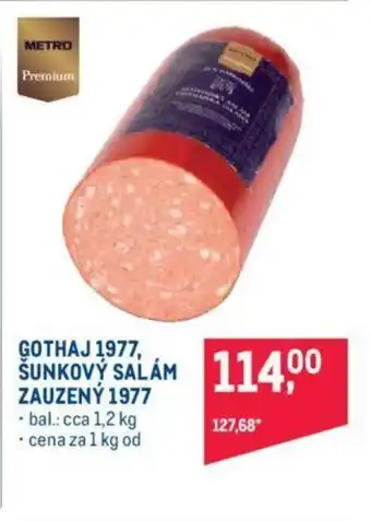 Makro GOTHAJ 1977, ŠUNKOVÝ SALÁM ZAUZENÝ 1977 nabídka
