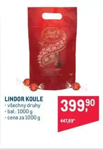 Makro LINDOR KOULE nabídka