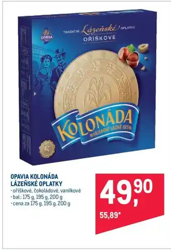 Makro OPAVIA KOLONÁDA LÁZEŇSKÉ OPLATKY nabídka