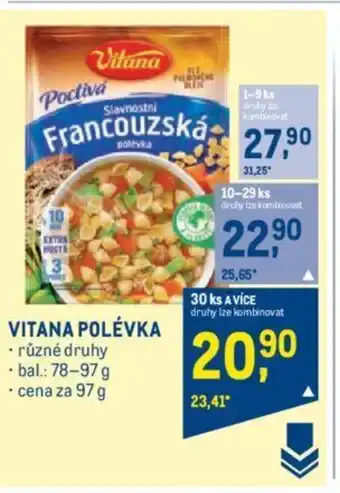 Makro VITANA POLÉVKA nabídka