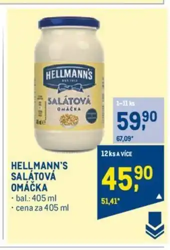 Makro HELLMANN'S SALÁTOVÁ OMÁČKA nabídka