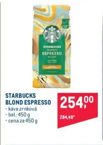 STARBUCKS BLONDE ESPRESSO