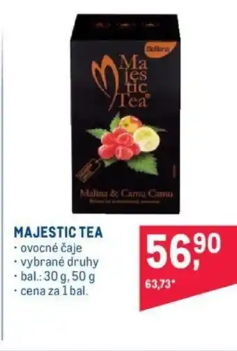 Makro MAJESTIC TEA nabídka