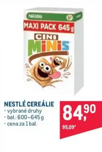 Makro NESTLÉ CEREÁLIE nabídka