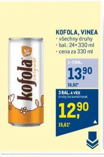 Makro KOFOLA, VINEA nabídka