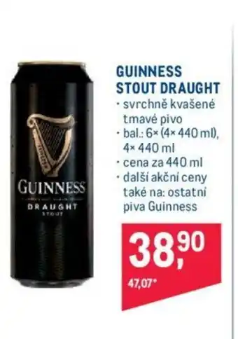Makro GUINNESS STOUT DRAUGHT nabídka