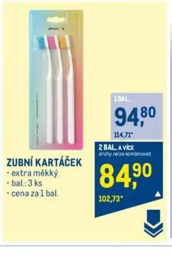 Makro ZUBNÍ KARTÁČEK nabídka
