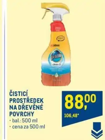 Makro ČISTICÍ PROSTŘEDEK NA DŘEVĚNÉ POVRCHY nabídka