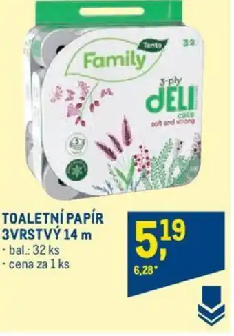 Makro TOALETNÍ PAPÍR 3VRSTVÝ 14 m nabídka