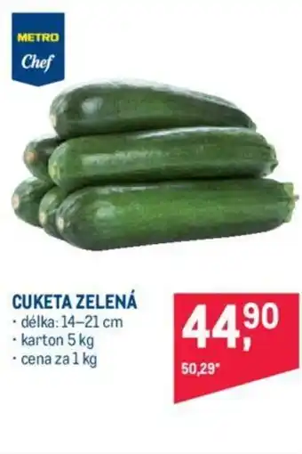 Makro CUKETA ZELENÁ nabídka