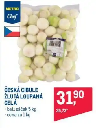 Makro ČESKÁ CIBULE ZLUTA LOUPANA CELA nabídka
