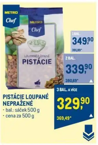 Makro PISTÁCIE LOUPANÉ NEPRAŽENÉ nabídka