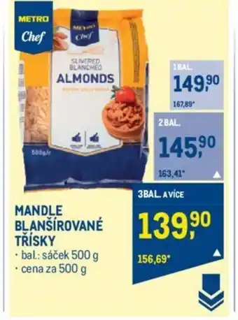 Makro MANDLE BLANŠÍROVANÉ TŘÍSKY nabídka