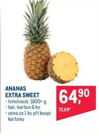 Makro ANANAS EXTRA SWEET nabídka