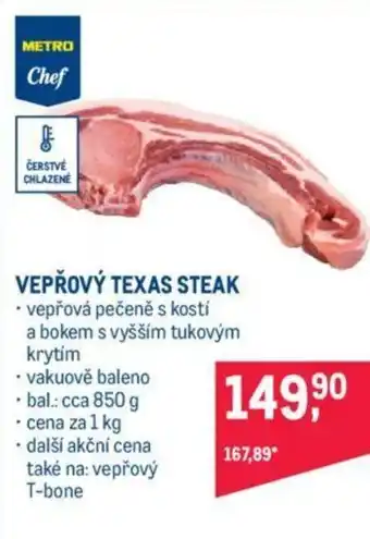 Makro VEPŘOVÝ TEXAS STEAK nabídka