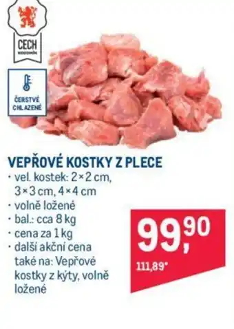 Makro VEPŘOVÉ KOSTKY Z PLECE nabídka