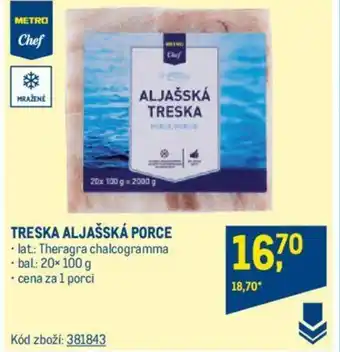Makro TRESKA ALJAŠSKÁ PORCE nabídka