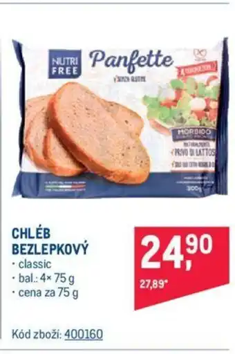 Makro CHLÉB BEZLEPKOVÝ nabídka