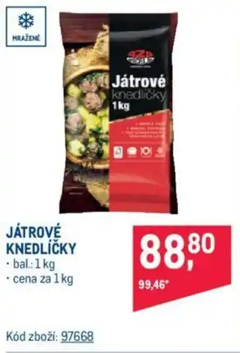 Makro JÁTROVÉ KNEDLÍČKY nabídka
