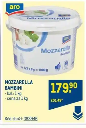 Makro MOZZARELLA BAMBINI nabídka