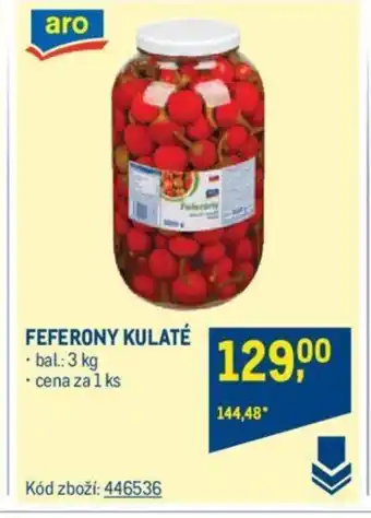 Makro FEFERONY KULATÉ nabídka