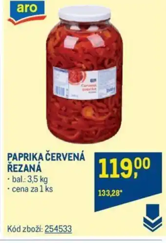 Makro PAPRIKA ČERVENÁ ŘEZANÁ nabídka