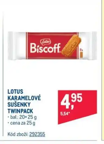 Makro LOTUS KARAMELOVÉ SUŠENKY TWINPACK nabídka