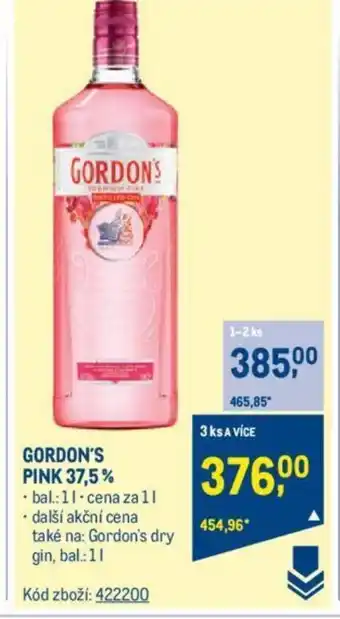 Makro GORDON'S PINK 37,5% nabídka