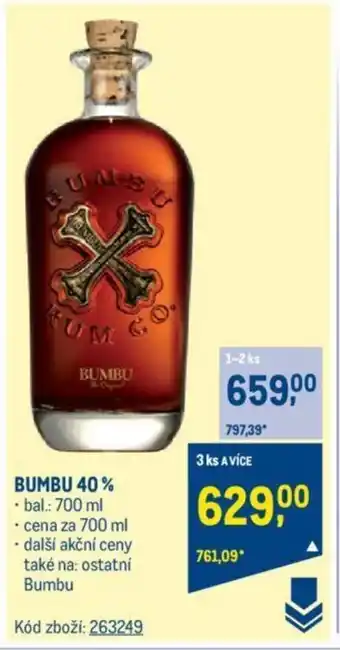Makro BUMBU 40% nabídka