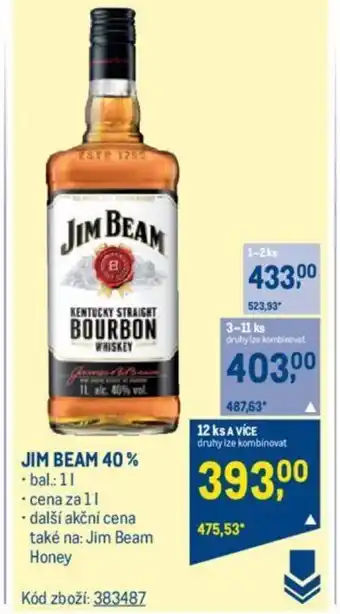 Makro JIM BEAM 40% nabídka