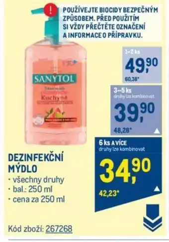 Makro DEZINFEKČNÍ MÝDLO nabídka