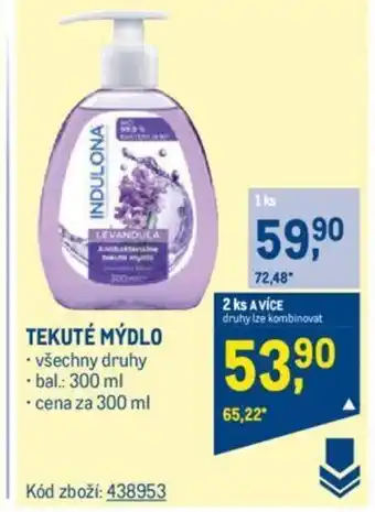 Makro TEKUTÉ MÝDLO nabídka